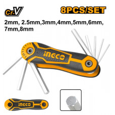 Набор шестигранников HEX 2-8 мм INGCO HHK14081 INDUSTRIAL