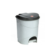Контейнер для мусора с педалью 7л (мраморный) IDEA
