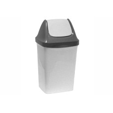 Контейнер для мусора СВИНГ 25л (мраморный) IDEA