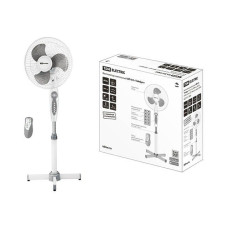 Вентилятор электрический напольный ВП-03 "Тайфун", серый, TDM (Имеет пульт дистанционного управления и таймер отключ.  В в коробке 2 шт. Цена указана 