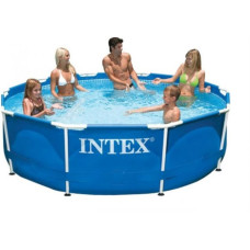 Каркасный бассейн Metal Frame, круглый, 305х76 см, INTEX (от 6 лет)