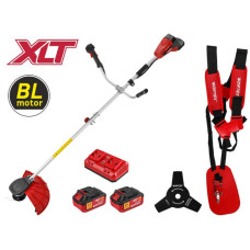 Триммер аккум. WORTEX TB 3036 AT XLT SET БЕСЩЁТ.ДВИГ., 18В+18В, шир.скаш.380/255 мм леска/нож