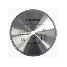 Диск пильный 305x25,4 мм 72 зуб.по металлу Hilberg Industrial