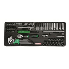 Набор-сет головок и ключей 72предм. 6гр. 434х176мм TOPTUL