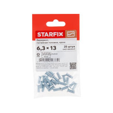 Евровинт 6.3x13 мм, потайная головка (25 шт в зип-локе) STARFIX