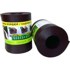 Лента бордюр садовая/газонная "Классика" (9м, h10см, корич.)