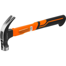 Молоток-гвоздодер 0,45кг с магнитом, фибергл.рукоятка STARTUL PROFI (ST2204-04)