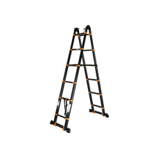 Лестница телескопическая 2-х секц. алюм. 290/580см, 2х7 ступ. 19,2кг BLACK LINE STARTUL (ST9932-058)