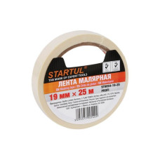 Лента малярная 19ммх25м STARTUL PROFI (ST9054-19-25), белая