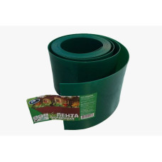 Лента бордюрная 25 см, цвет- зеленый, рулон (10м) садовая/газонная