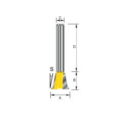 Фреза 14,28х12,7х13х8х32х2Т MAKITA