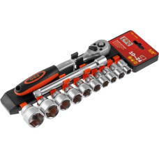 Набор головок 3/8" 10-24мм 12предм. PRO STARTUL (PRO-41438) (пласт. подвес, 6 граней)