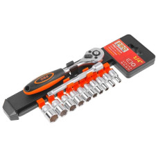 Набор головок 1/4" 4-13мм 12предм. PRO STARTUL (PRO-01214) (6 граней)
