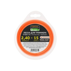 Леска ф 2.4 мм х 15 м кругл. сеч. DUAL-CUT STARTUL GARDEN