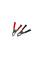 Зажим «крокодил», длина 75 мм, ток 30A, (2шт.) (пакет) REXANT
