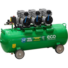 Компрессор ECO AE-100-OF1 безмасляный (420 л/мин, 8 атм, коаксиальный, безмасляный, ресив. 100 л, 230 В, 2,4 кВт)