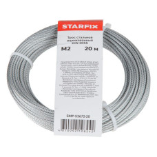 Трос стальной STARFIX оцинк. М2 DIN 3055 (моток 20 м)