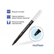 Маркер перманентный MunHwa белый, пулевидный, 1,0мм