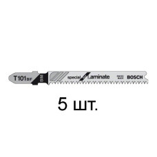 Пилка лобз. по дереву/ламинату T101BIF ( 5 шт.) BOSCH