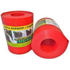 Лента бордюр садовая/газонная "Классика" (9м, h15см, красн.)