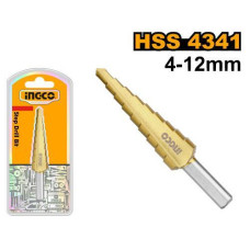 Ступенчатое сверло 4-12мм SUPER INGCO AKSDS41233 INDUSTRIAL