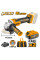 Комплект аккумуляторная угловая шлифмашина 115мм INGCO CAGLI2011582 SUPER SELECT INDUSTRIAL