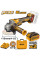 Аккумуляторная угловая шлифмашина 20В 115мм 2хАКБ 4Ач и ЗУ SUPER INGCO CAGLI211542 INDUSTRIAL
