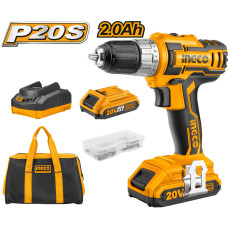 Аккумуляторный шуруповерт 20В 45Нм 15+1 INGCO CDLI2002 INDUSTRIAL