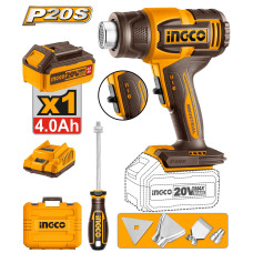 Фен аккумуляторный 20В 1хАКБ 4Ач и ЗУ SUPER INGCO HGLI20065 INDUSTRIAL