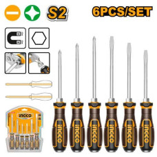 Набор ударных отвëрток 6 шт INGCO HGTST0608 INDUSTRIAL