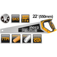 Ножовка по дереву 550 мм INGCO HHAS28550 INDUSTRIAL