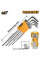 Набор шестигранников HEX 1.5-10мм Extra Long INGCO HHK11092 INDUSTRIAL