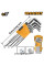 Набор шестигранников с шаром 1,5-10 мм. Extra Long INGCO HHK12092 INDUSTRIAL
