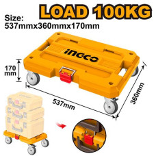 Платформа на колесах для модульных ящиков 537х360х170 мм INGCO HHWB61001
