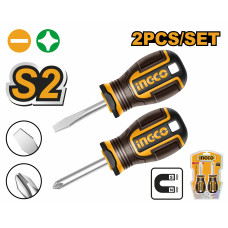 Набор отвëрток 38мм 2 шт. S2 SUPER INGCO HKSDS2228 INDUSTRIAL
