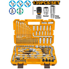 Набор головок с трещоткой 139 шт INGCO HKTHP21391 INDUSTRIAL