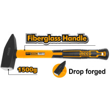 Молоток слесарный 1500 г INGCO HMH881500
