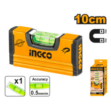 Уровень компактный магнитный 100 мм INGCO HMSL03101 INDUSTRIAL