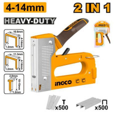 Степлер механический усиленный 2 в 1 INGCO HSG1408 INDUSTRIAL