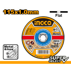 Круг отрезной 115х1.0х22 A 30 RBF Metal/Inox INGCO MCD101151