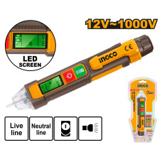Отвертка индикаторная бесконтактная ЖК-дисплей 12-1000В SUPER INGCO VD210003