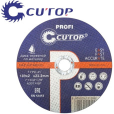 180x2,0x22,2 мм Диск отрезной по металлу Cutop Profi 50-561